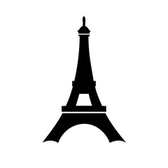 eiffel tower icon, eiffel tower silhouette vector illustration-simple silhouette illustration of eiffel tower, perfect for eiffel tower logos and icons