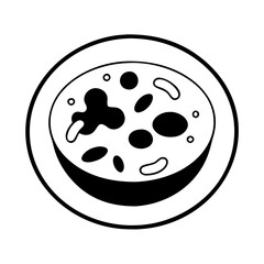 petri dish icon, petri dish silhouette vector illustration-simple silhouette illustration of petri dish, perfect for petri dish logos and icons