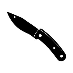 pocket knife icon, pocket knife silhouette vector illustration-simple silhouette illustration of pocket knife, perfect for pocket knife logos and icons