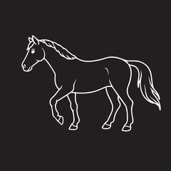 Arabian healthy Horse in vector art