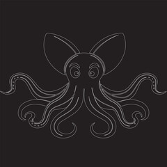octopus in vector art