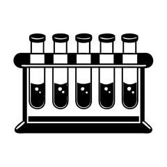test tube rack icon, test tube rack silhouette vector illustration-simple silhouette illustration of test tube rack, perfect for test tube rack logos and icons