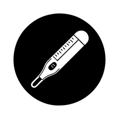 thermometer icon, thermometer silhouette vector illustration-simple silhouette illustration of thermometer, perfect for thermometer logos and icons
