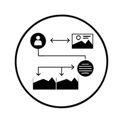 timeline icon, timeline silhouette vector illustration-simple silhouette illustration of timeline, perfect for timeline logos and icons