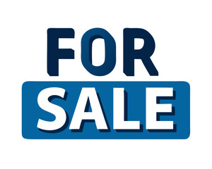 "For Sale Sign Displaying Availability in Bold Colors"  