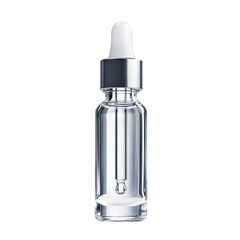 Clear Glass Dropper Bottle Skincare Product Packaging Design