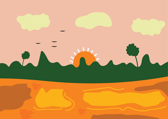 2D Vector Flat Illustration Design