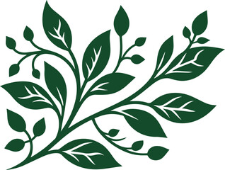 Simple leafs Vector, leaves vector art, leaves isolated on white, perfect shape vector art of flowers with branch, design elements, elegant green minimalist leafs, simple vine leaves, leaves borders