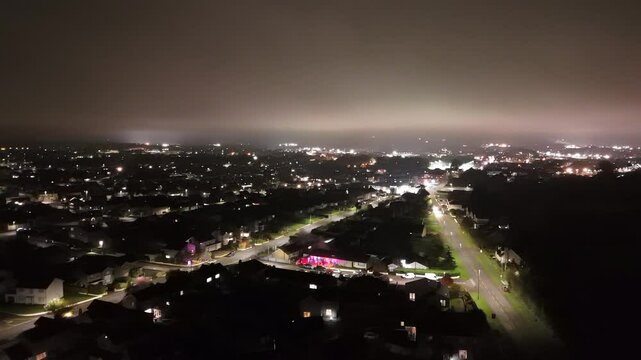 Distant fireworks - Ballymena UK 2024