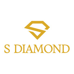Fototapeta premium s diamond flat minimalist logo design