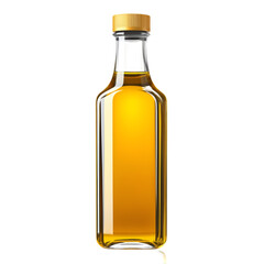Golden Cooking Oil in Glass Bottle