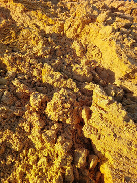 Grain bard waste shown in detail during processing at agricultural facility