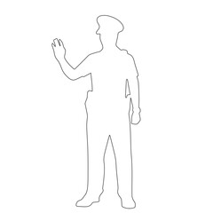 police in vector art police vector outline illustration