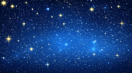 Obraz premium Digital Image of Night Sky with Stars