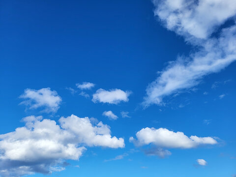 blue sky with clouds background