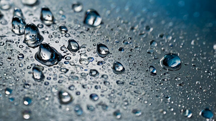 water drops on glass