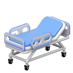3D Hospital Bed Icon