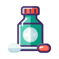 syrup medicine illustration design