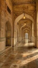 Fototapeta premium Ancient Mughal hallway