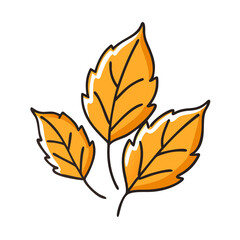 amber leaves icon, amber leaves vector illustration-simple illustration of amber leaves, perfect for amber leaves logos and icons