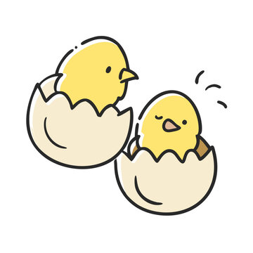 recommend clip art: baby chicks icon, baby chicks vector illustration-simple illustration of baby chicks, perfect for baby chicks logos and icons