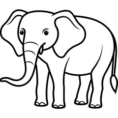 Fototapeta premium elephant vector