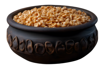 Roasted Grains in Rustic Bowl Food Photography Healthy Eating