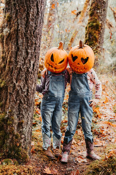 Pumpkin head kids