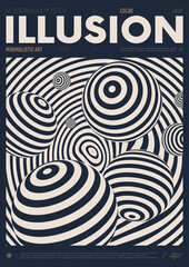 Modern abstract poster, Raster version of high quality and resolution, artwork with geometric postmodern shapes in brutalism aesthetics, minimalistic trendy bold composition, A4 futuristic graphic 5