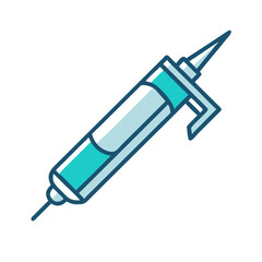 Caulk Gun Icon Vector Illustration in Modern Style