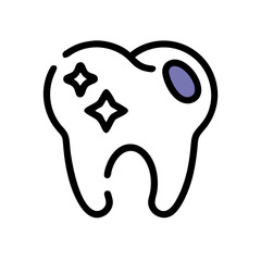 Abstract Purple Oval Shape on Black Background Illustration