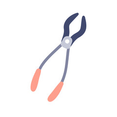 Cartoon Pliers Illustration on Black Background for Projects