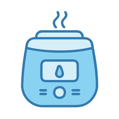 Blue Humidifier Icon - Air Quality, Moisture, Wellness