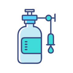 IV Infusion Bag Icon: Medical Solution and Hydration