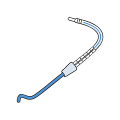 Medical Guidewire Catheter for Cardiovascular Interventions on Black