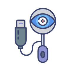 Connected eye illustration: computer vision and data harvesting