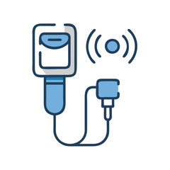 Smart IV Drip: Connected Healthcare Technology Icon