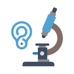 Microscope with Question Mark: Research and Investigation Concept