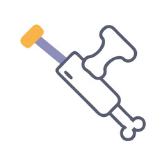 Cartoon Illustration of Bone Growth Stimulator on Black Background