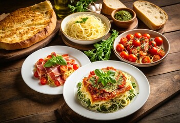 A plate of pasta with tuna and tomatoes on a wooden table.
