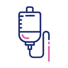 Obraz premium IV Drip Vector Illustration for Medical Design