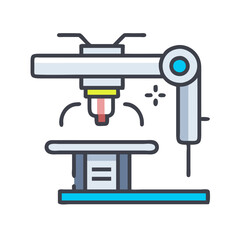 Precision Manufacturing: Robotic Arm on a Black Background