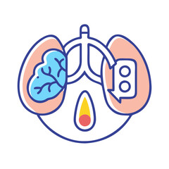 Thyroid Gland Concept Illustration for Medical and Health Purposes