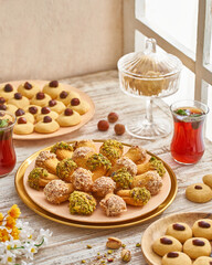 Traditional Egyptian Eid Petit Four Cookies – Assorted Festivel Middle Eastern Sweets