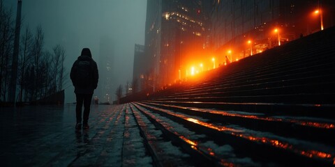 Futuristic Urban Landscape for Career Growth Inspiration