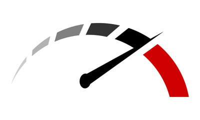 speedometer vector art logo design