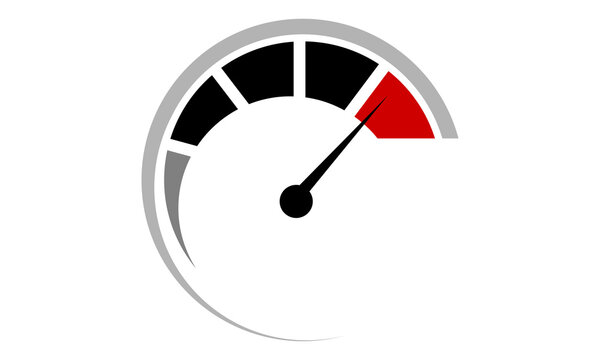 speedometer logo vector illustration