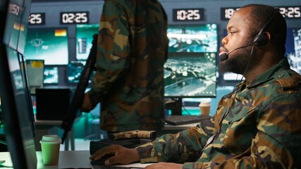 Army telecommunication systems operator using radio and satellite gear, providing combat support....