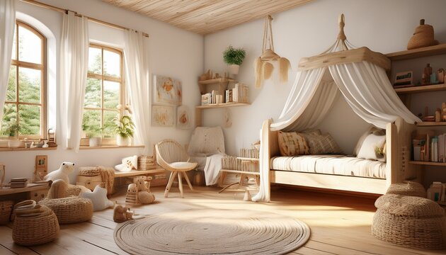  Kinderzimmer im Rustikal-/Landhausstil