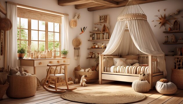  Kinderzimmer im Rustikal-/Landhausstil